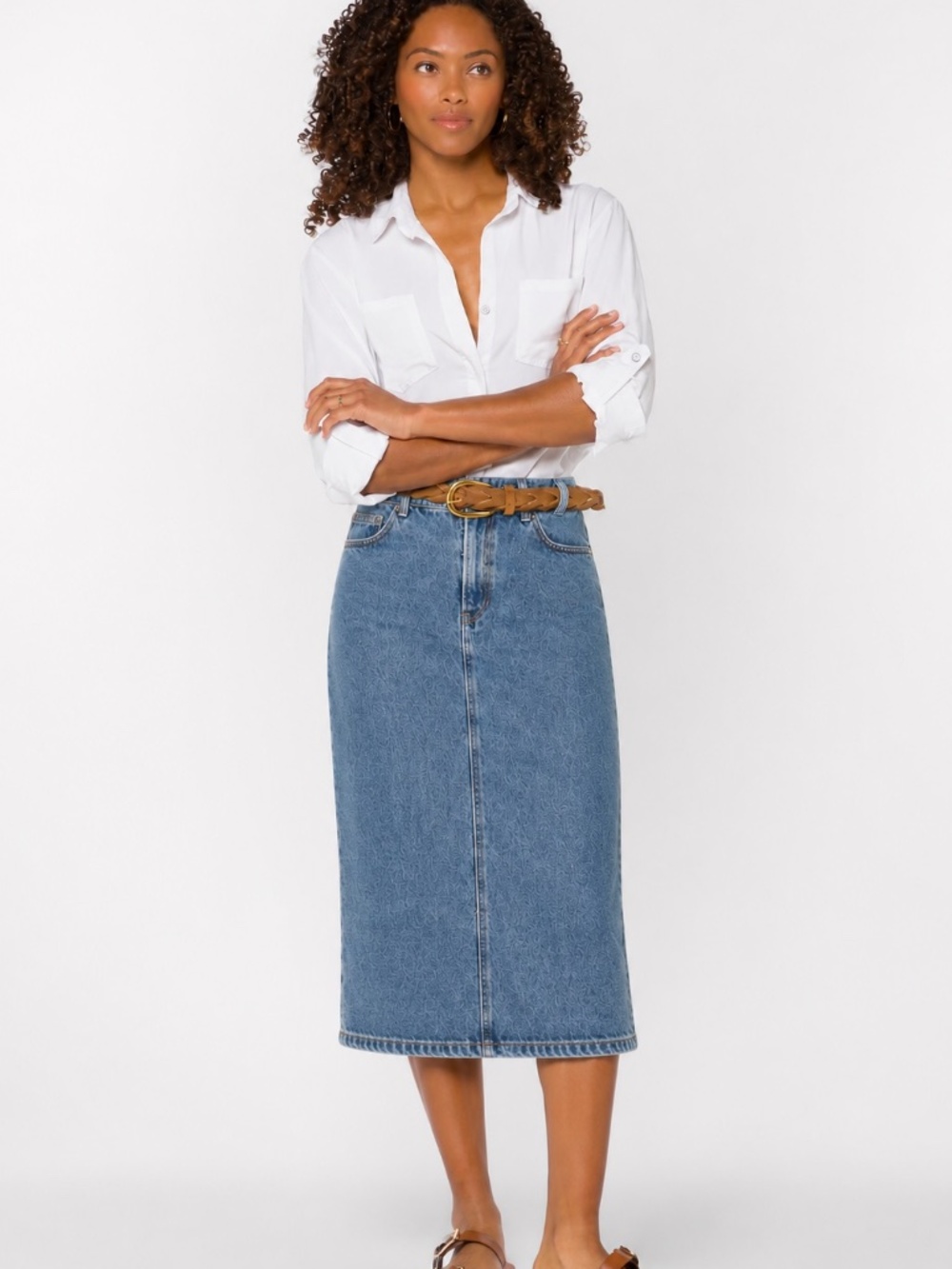 Velvet Heart | 28 | Melissa Denim Midi Skirt